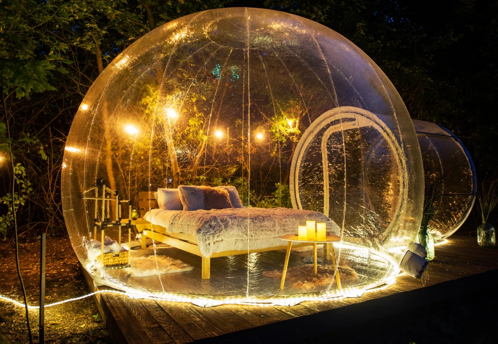 bubble tent stargazing